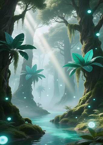 Mystical Forest River
