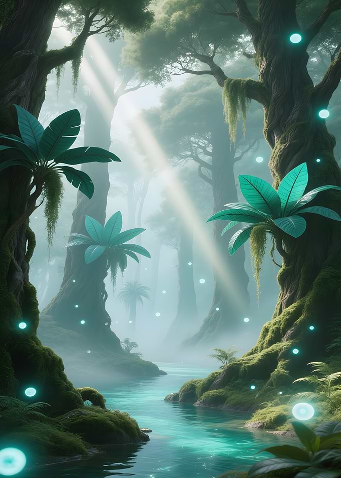 Mystical Forest River