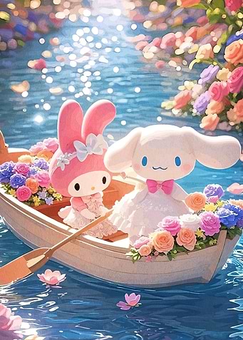 My Melody Cinnamoroll Boat Ride