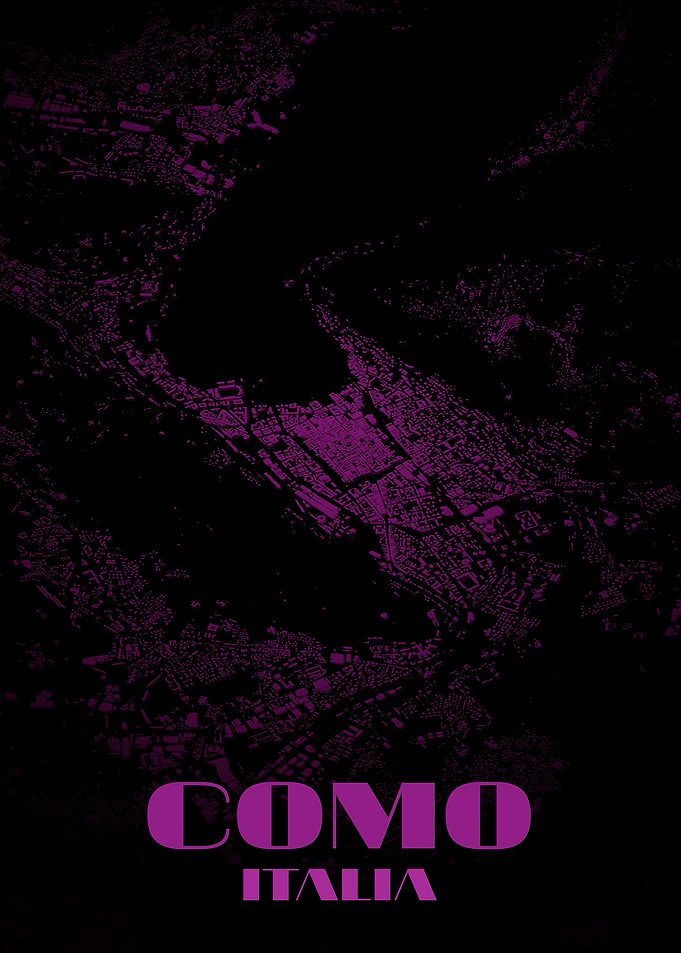 Como, Italy City Map Art