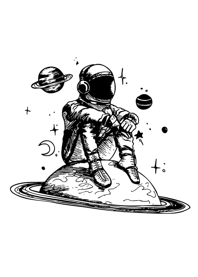 Lonely Astronaut on a Distant Planet