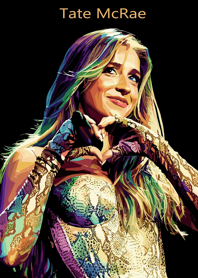 Tate McRae Pop Art Portrait