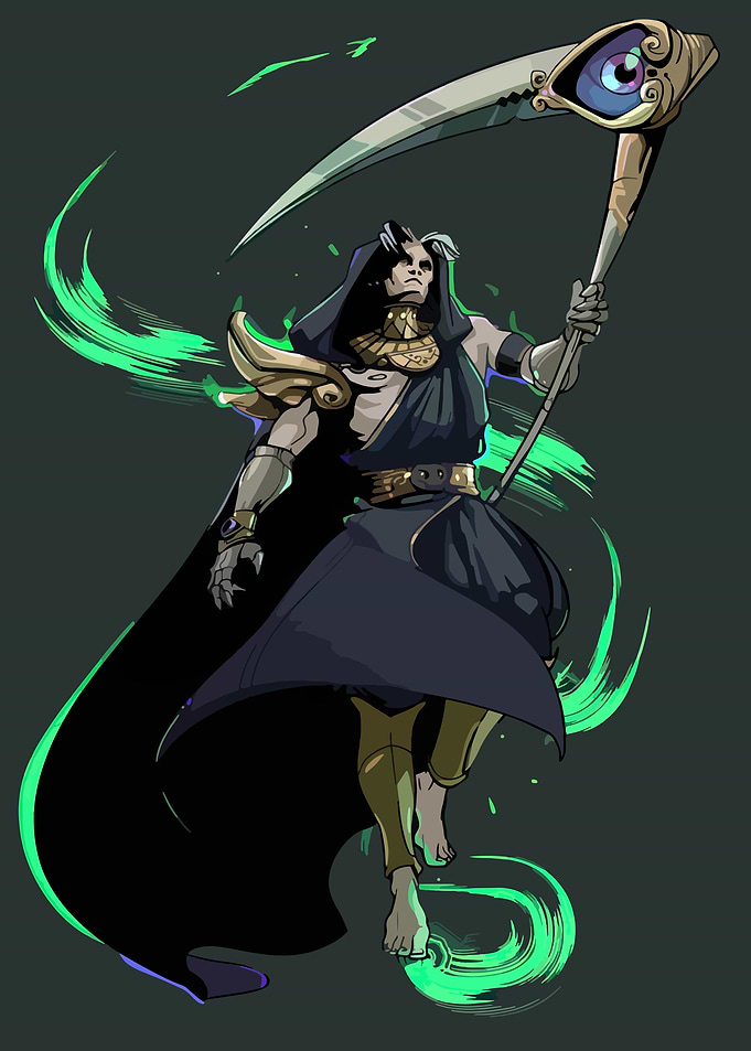 Thanatos from Hades game illustration