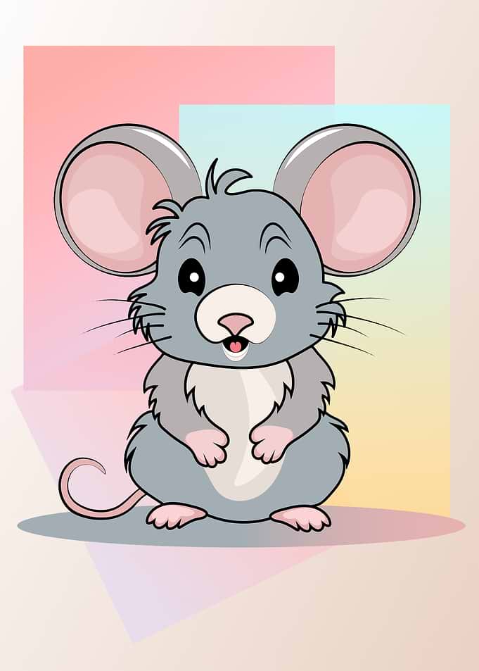 Cute Cartoon Mouse Illustration
