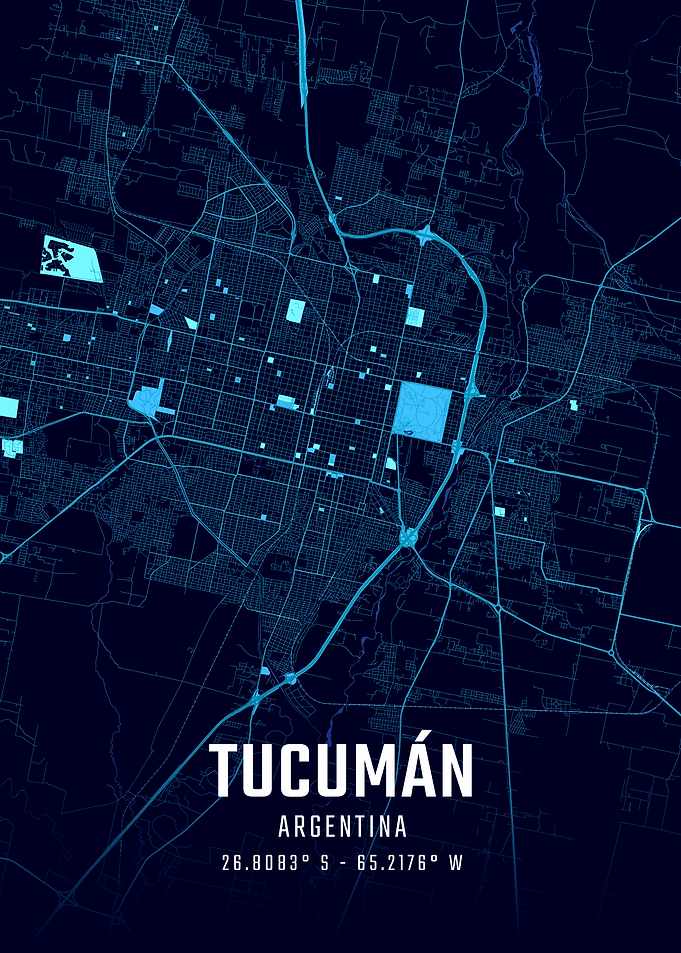 Tucumán Midnight City Map