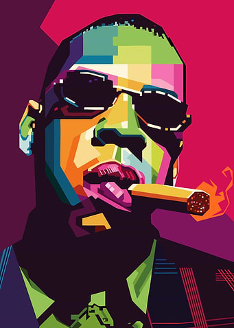 Jay-Z Pop Art Style WPAP