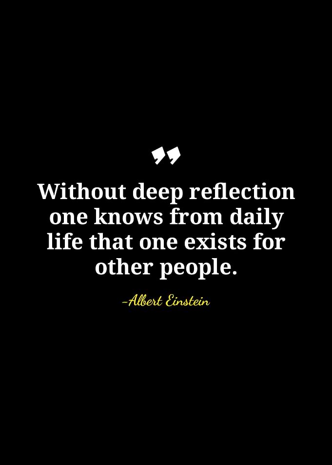 Albert Einstein Quote on Black