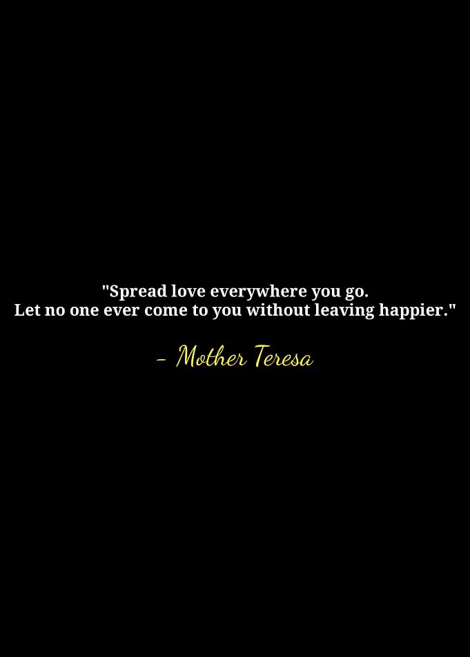 Mother Teresa Quote on Love