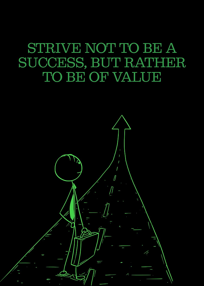 Strive for Value: Green on Black