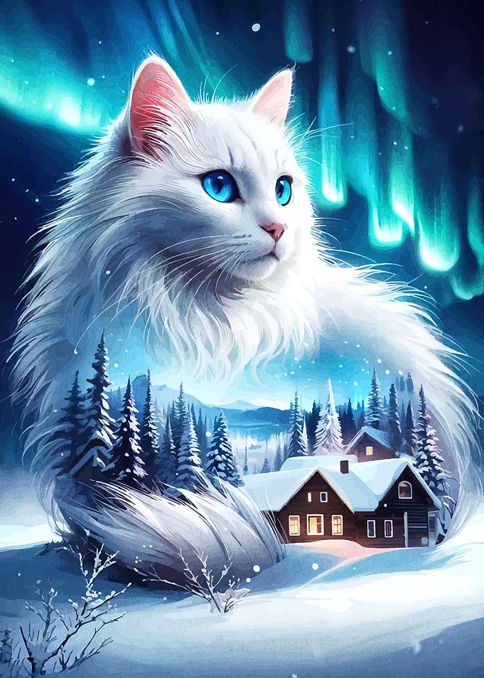 Winter Cat Aurora