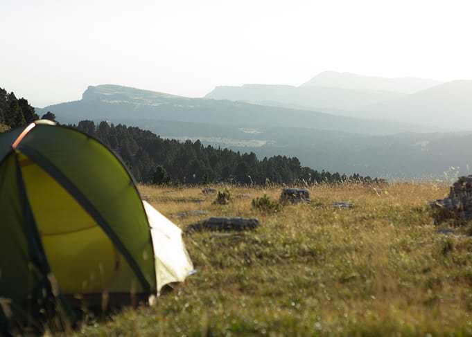 Camping in the Mountains, VERCORS, FRANCE