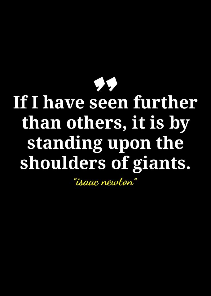Isaac Newton Quote on Black