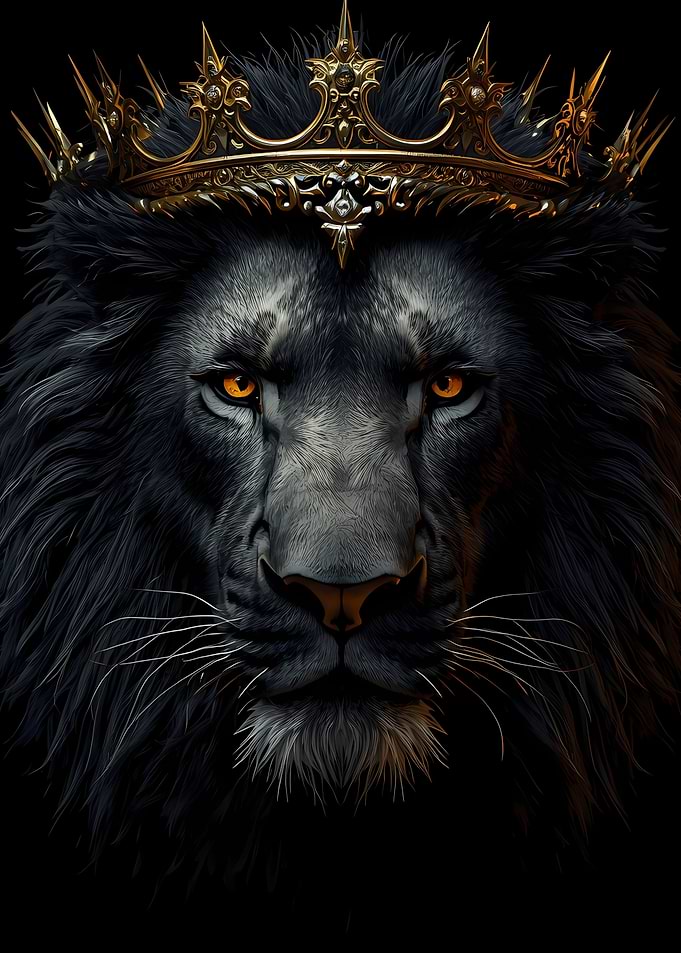 Lion King with Golden Crown