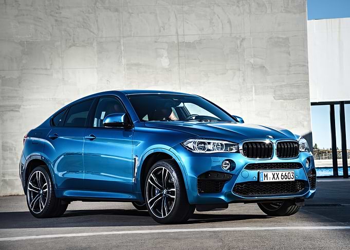 Blue BMW X6 parked outdoors