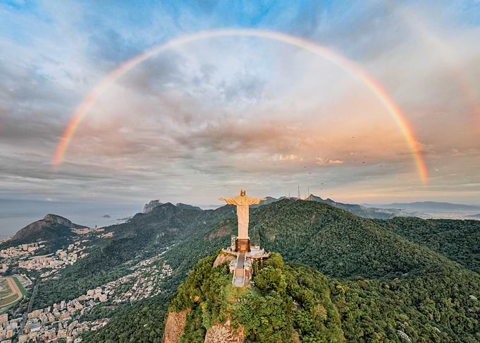 the Redeemer Centers You with Rainbow