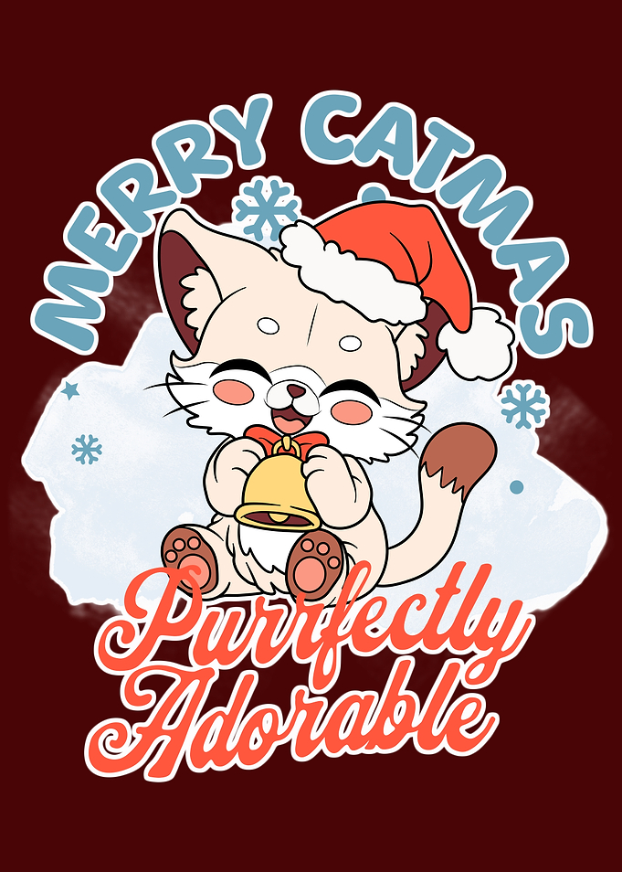 Merry Catmas Purrfectly Adorable