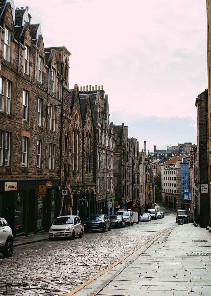 Edinburgh Street View with Cars