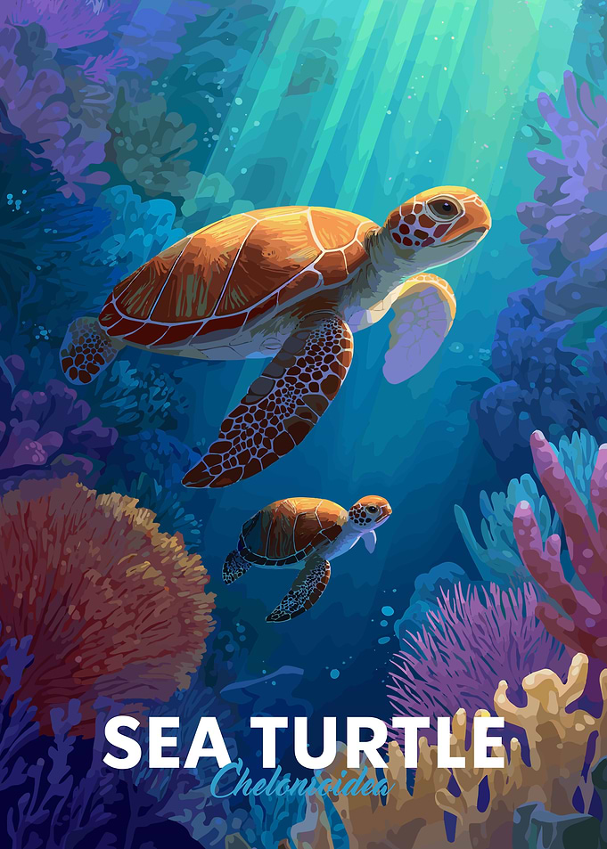 Sea Turtles Family