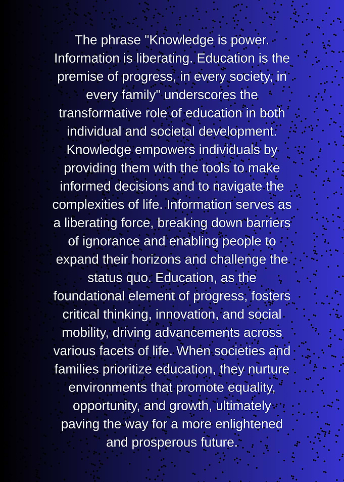Knowledge is Power Text Art