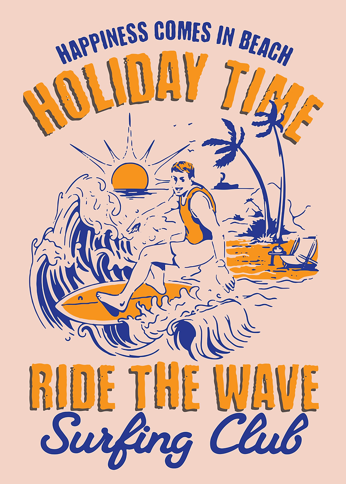 Surfing Club Holiday Time Beach