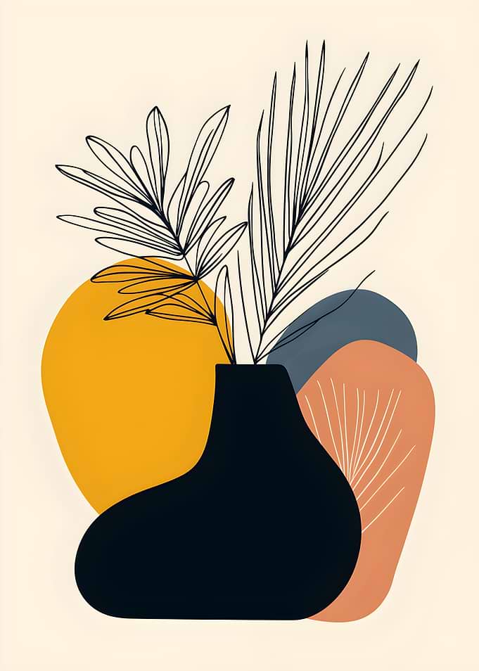 Abstract Floral Still Life