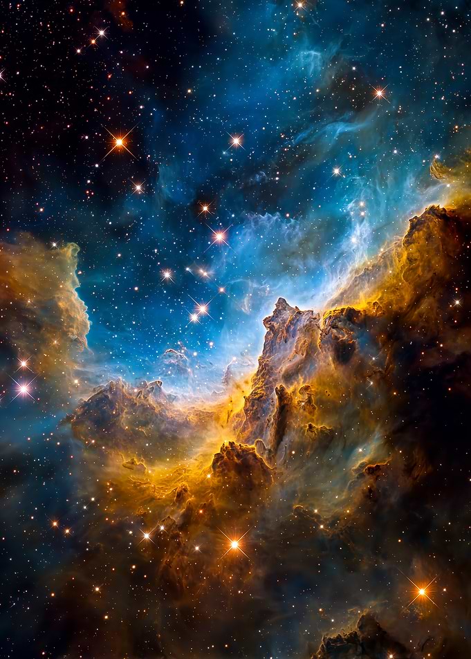 Cosmic Nebula with Stars