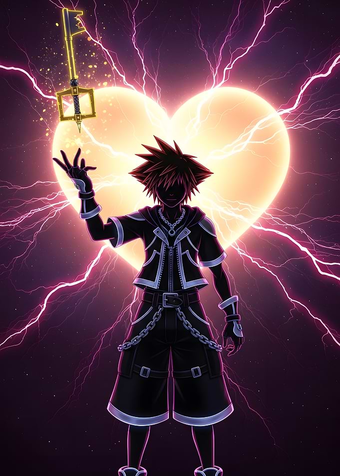 Kingdom Hearts Sora with Keyblade