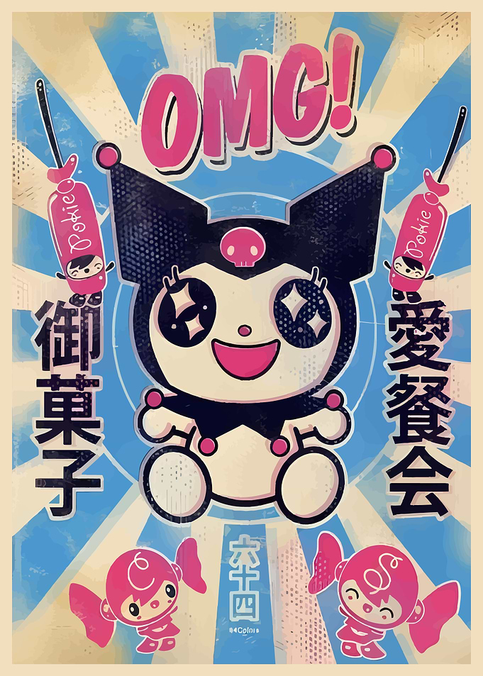Kuromi OMG! Japanese Art