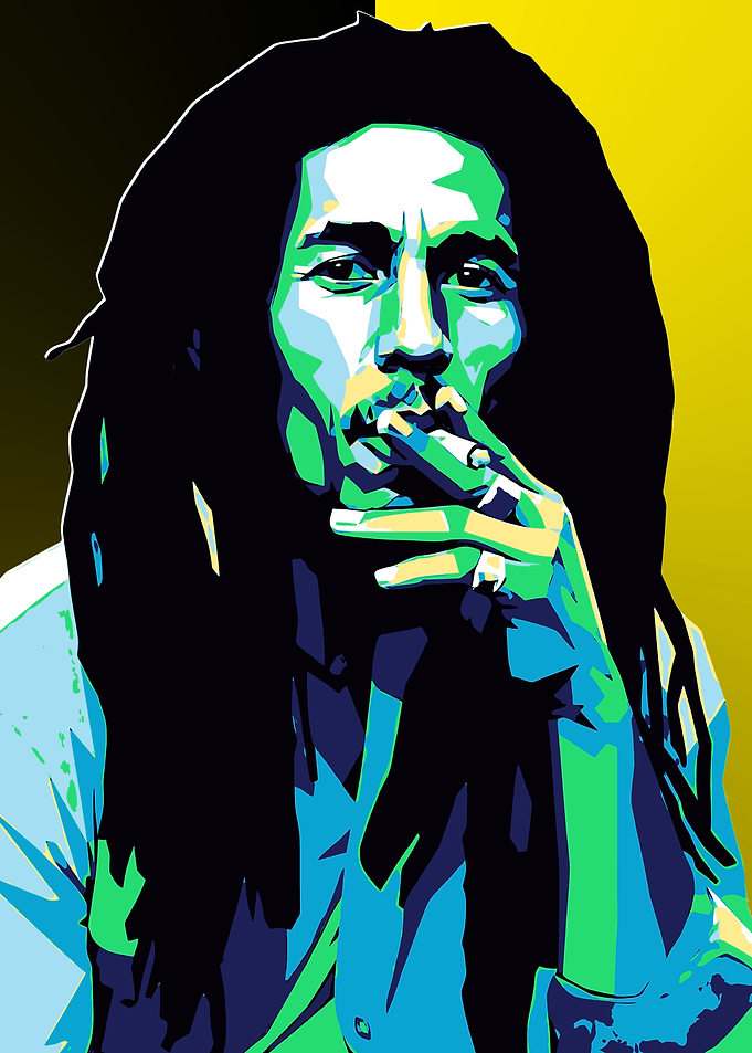 Bob Marley Pop Art Portrait