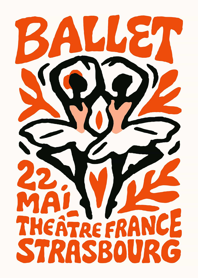 Ballet Poster - Theatre France Strasbourg