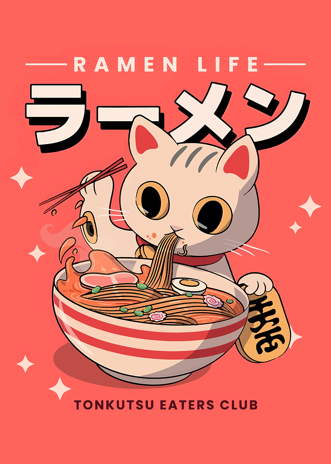 Ramen Cat Tonkotsu Eaters Club
