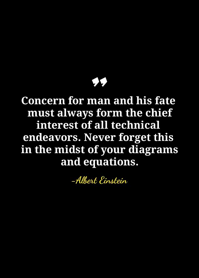 Albert Einstein Quote on Technical Endeavors