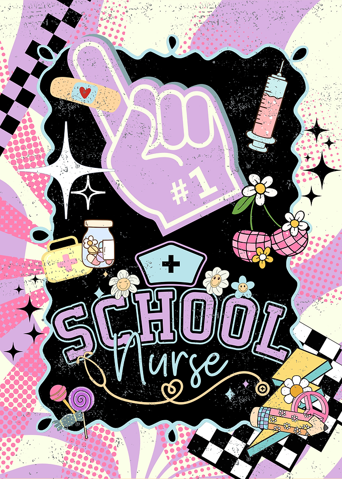 School Nurse Retro Design