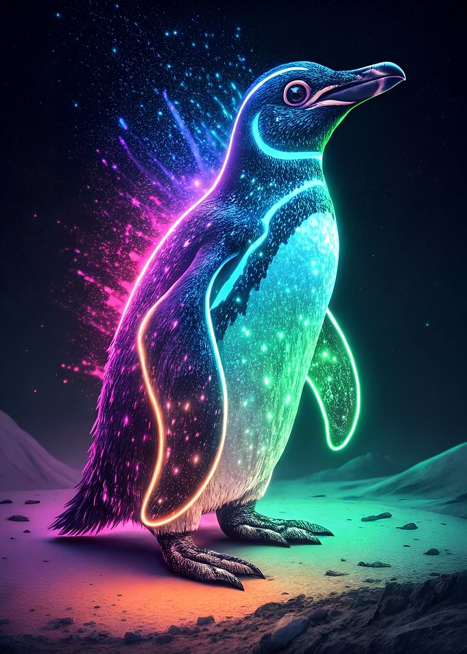 Neon Penguin