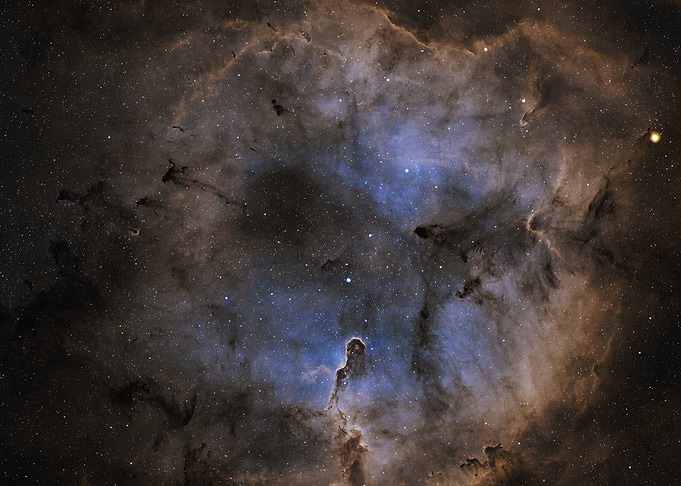 Elephant's Trunk Nebula in Deep Space