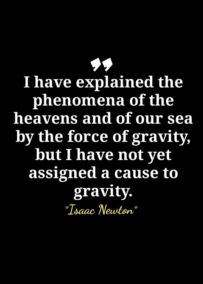 Isaac Newton Quote on Gravity