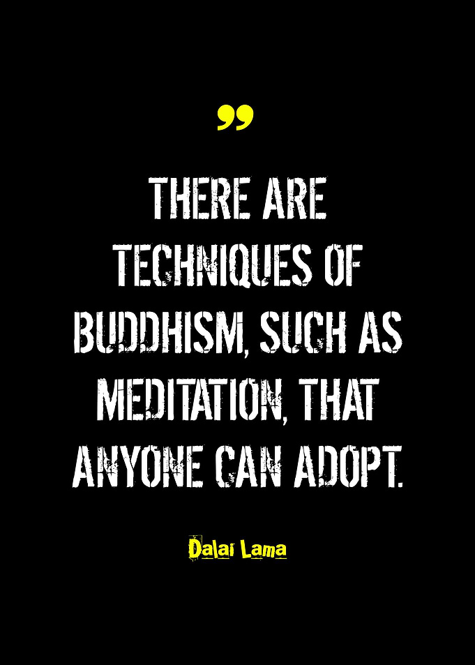Dalai Lama Buddhism Meditation Quote