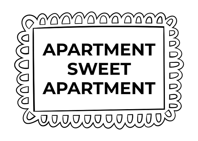Apartment Sweet Apartment Sign
