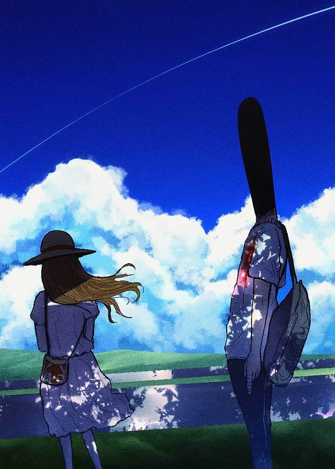 Anime Scene with Two Figures