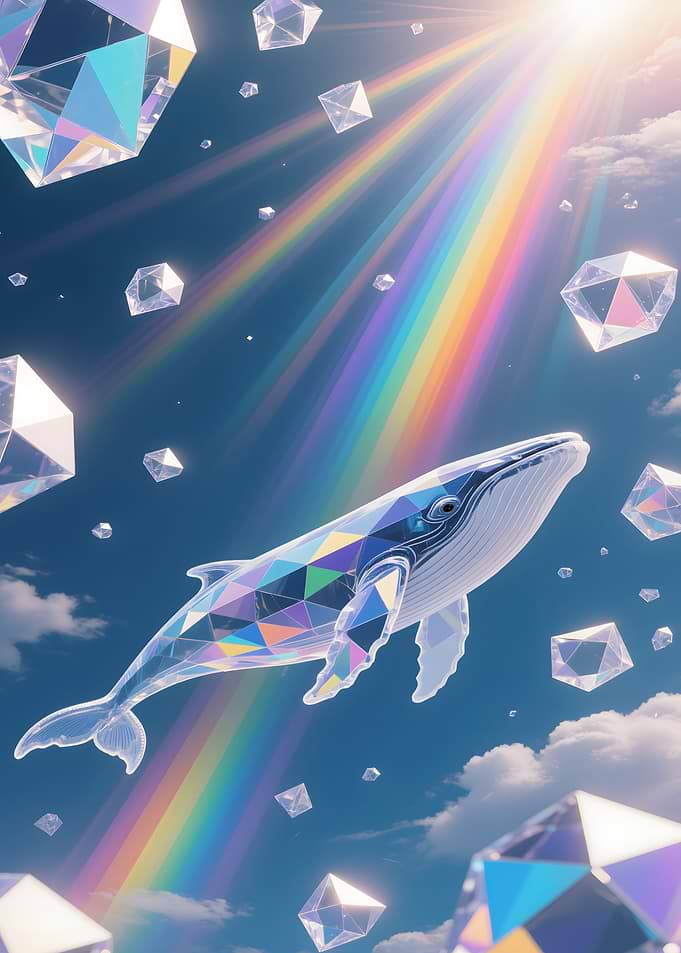 Diamond Whale in the Sky