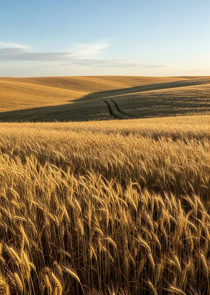 Golden Wheat Field Landscape