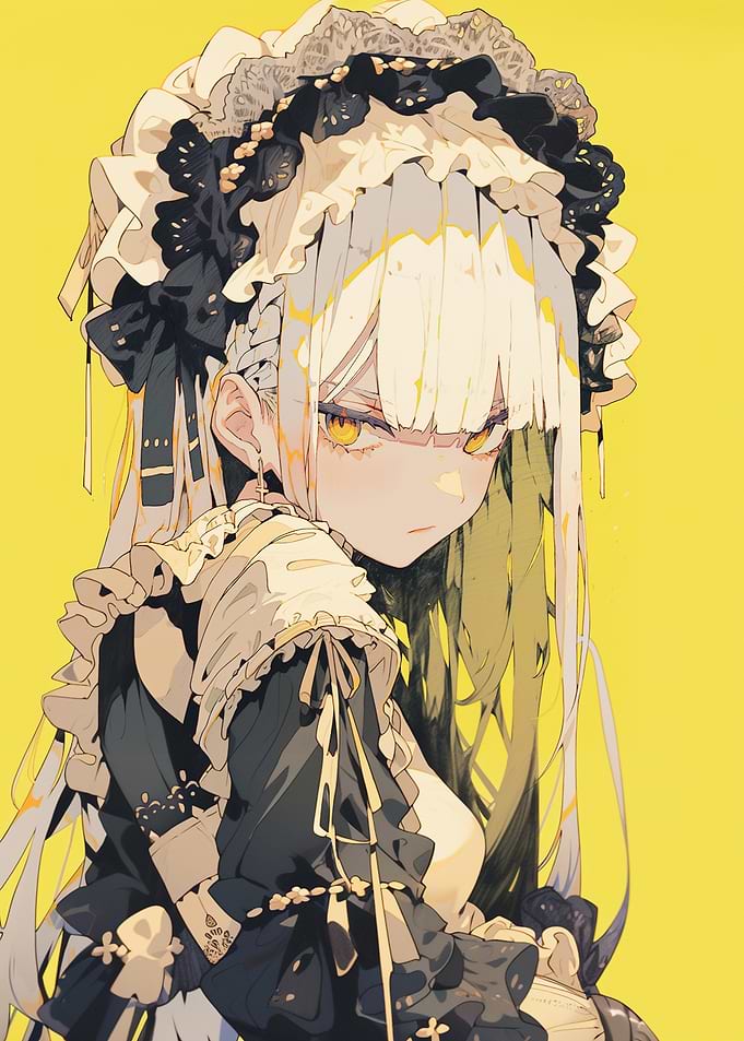 Anime Girl in Maid Outfit