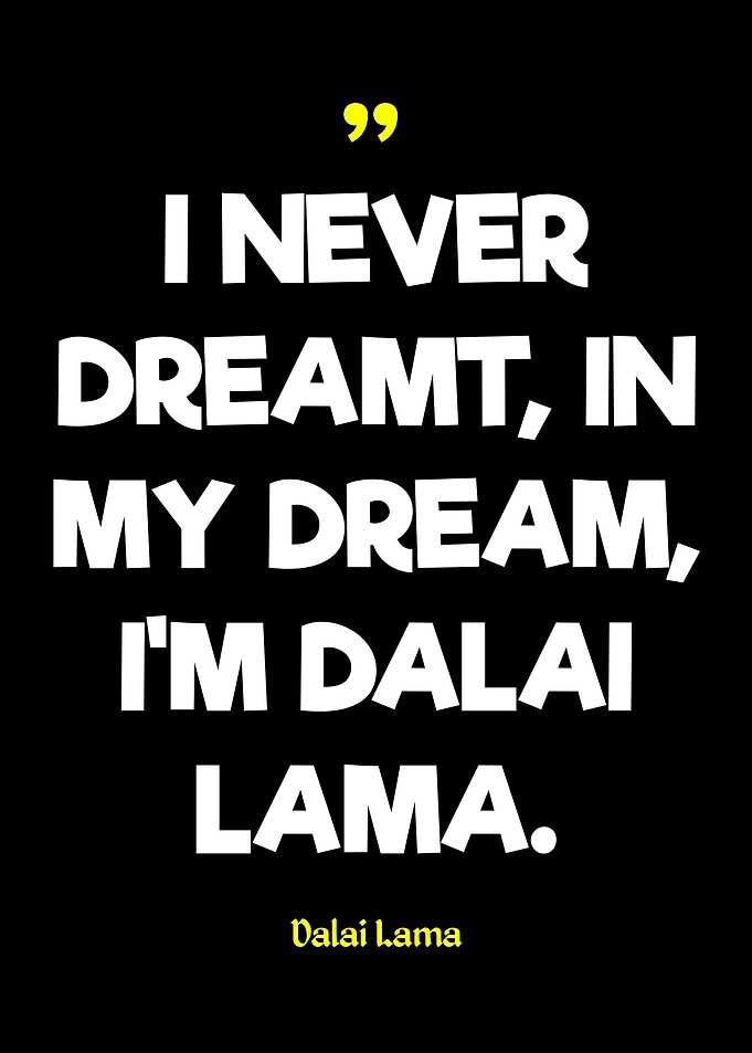 Dalai Lama Quote on Black