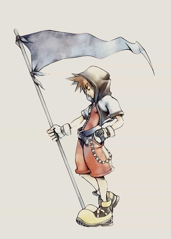 Sora with Flag