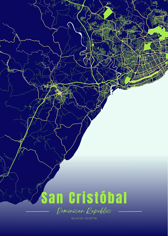 San Cristóbal, Dominican Republic Map