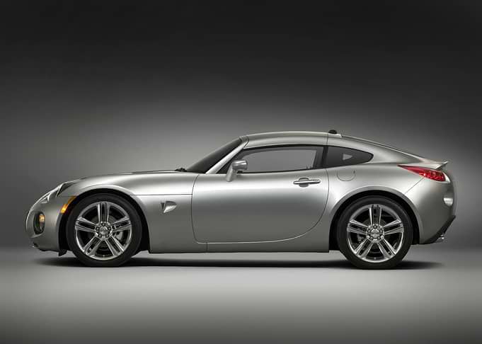 Silver Pontiac Solstice Coupe Profile Shot