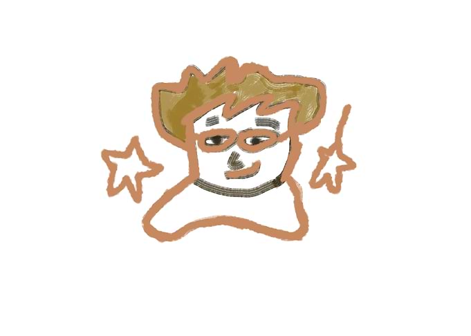 Cartoon Portrait with Stars