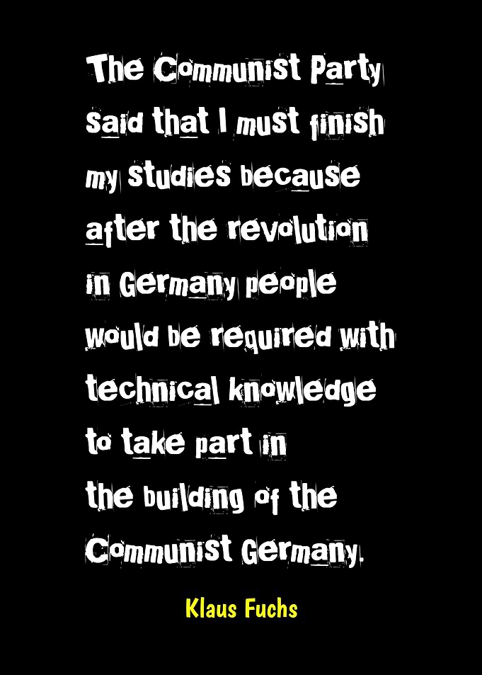 Klaus Fuchs Quote on Communist Germany
