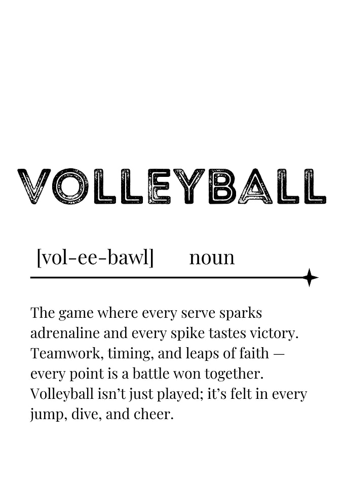Volleyball Definition Art