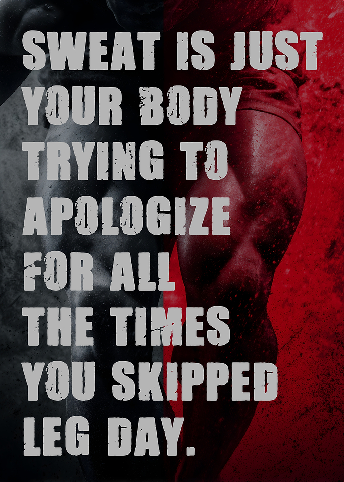 Skipping Leg Day | Funny Bodybuilding Motivation Print